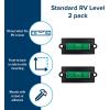 imageCamco CamperRV Level  Features Front to BackSide to Side RV Leveling  Easy Install wScrews or Adhesive Tape  2Pack 25523
