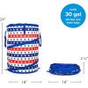 imageCamco Clara Clark Bathroom Rugs  Velvet Memory Foam Bath Mat NonSlip Machine Washable  Dries Quickly Ultra Soft Plush Bath Mats for Bathroom Set of 2 17 x 2420 x 32 Large Red White Blue