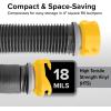 imageCamco Deluxe 20 ft Sewer Hose Kit  Includes 210 ft RV Sewer Hoses PreAttached 360Degree Swivel Fittings and Wye Connector  Ready To Use RV Sewer Kit Easily Compresses for Storage 3966610 Sewer Hose