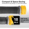 imageCamco Deluxe 20 ft Sewer Hose Kit  Includes 210 ft RV Sewer Hoses PreAttached 360Degree Swivel Fittings and Wye Connector  Ready To Use RV Sewer Kit Easily Compresses for Storage 3966620 Sewer Hose Kit with Wye Connector