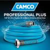 imageCamco EVOFlex 10Ft RV Drinking Water Hose  Features Extra Flexible Design wStainless Steel Strain Relief Ends  LeadFree BPAFree and PhthalateFree  58 Inside Diameter 22592