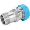 imageCamco Flow StainlessSteel Regulator Protects RV Plumbing High Pressure Water Compatible with 34quot Garden Hose Threads 40054Water PressureRegulator