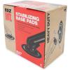 imageCamco HeavyDuty RV Stabilizing Jack Base Pads  Provides Greater Jack Stability  Made of Black PowderCoated Durable Steel  4Pack 57883