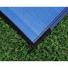 imageCamco Large Reversible Outdoor Patio Mat  Easy to Clean Perfect for Picnics Cookouts Camping and The Beach 9 x 12 Lattice Blue Design 42856
