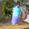imageCamco Life is Better at The Campsite 20oz Painted Tumbler  Features Superior Heat and Ice Retention Made of KitchenGrade Stainless Steel and a Unique Design of Camp More Stress Less 53317