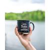 imageCamco Life is Better at The Campsite Ceramic Mug  Microwave and Dishwasher Safe  White Background with Sketched RVs Design  14oz 53383Retro Blue