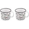 imageCamco Life is Better at The Campsite Ceramic Mug  Microwave and Dishwasher Safe  White Background with Sketched RVs Design  14oz 53383Sketch White