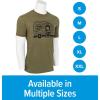 imageCamco Life is Better at The Campsite Crew Neck Short Sleeve TShirt  Features Soft RingSpun Cotton Fabric Graffiti RV Design on Olive and is Machine Washable  XLarge 53343