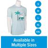imageCamco Life is Better at The Campsite Crew Neck Short Sleeve TShirt  Features Soft RingSpun Cotton Fabric Palm Tree and RV Design on Ice Blue and is Machine Washable  XLarge 53338