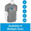 imageCamco Life is Better at The Campsite Crew Neck Short Sleeve TShirt  Features Soft RingSpun Cotton Fabric ampamp American Flag Camper Design on Athletic Grey  Machine Washable Large 53332