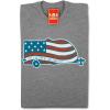 imageCamco Life is Better at The Campsite Crew Neck Short Sleeve TShirt  Features Soft RingSpun Cotton Fabric ampamp American Flag Camper Design on Athletic Grey  Machine Washable Large 53332