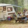 imageCamco Life is Better at The Campsite Sketch RV and Trees PopUp Utility Container  18inch x 24inch 42990 TealPatriotic