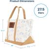 imageCamco Life is Better at the Campsite Canvas Tote Bag  Features a HeavyDuty Cotton Canvas Design with Reinforced Base a Unique RVThemed Adventure Print and a Zippered Top Closure  XLarge 53128Multicolor