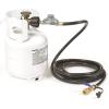 imageCamco Low Pressure Gas Regulator  Rated at 70000 BTUs Per Hour  Includes 8Foot Hose  Great for Camping RVing Grilling and More 577046 Hose