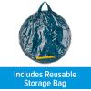imageCamco PopUp Utility Container  Features Heavy Duty Liner ampamp Zipper Close Lid  Holds 30Gallon KitchenSize Trash Bags  Stands 2Ft Tall ampamp Collapses for RV Storage and Organization 42986Large