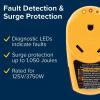imageCamco Power Grip 30Amp CamperRV Circuit Analyzer  Features Integrated Surge Protection Up to 1050 Joules ampamp Diagnostic LED Lights 55315