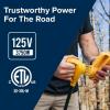 imageCamco Power Grip 50Ft 30 Amp RV Extension Cord w90 Locking End  Rated for 125V  3750W  Features Threaded Locking Ring for Weatherproof Connection ampamp 10Gauge Copper Wire 5552525Foot