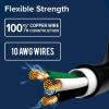 imageCamco Power Grip 50Ft 30 Amp RV Extension Cord w90 Locking End  Rated for 125V  3750W  Features Threaded Locking Ring for Weatherproof Connection ampamp 10Gauge Copper Wire 5552550Foot