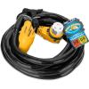 imageCamco Power Grip 50Ft 50 Amp RV Extension Cord  Rated for 125250 V12500 W  Features Copper 63  81Gauge Wires for Superior Conductivity ampamp Coated wHeatResilient PVC 5519925Foot