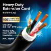 imageCamco Power Grip 50Ft 50 Amp RV Extension Cord  Rated for 125250 V12500 W  Features Copper 63  81Gauge Wires for Superior Conductivity ampamp Coated wHeatResilient PVC 5519915Foot