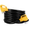 imageCamco Power Grip 50Ft 50 Amp RV Extension Cord  Rated for 125250 V12500 W  Features Copper 63  81Gauge Wires for Superior Conductivity ampamp Coated wHeatResilient PVC 5519925Foot