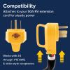 imageCamco Power Grip Camper  RV Replacement Plug  Attach 50 Amp Plug to Existing RV Extension Cord  Features 50 Amp RV Plug NEMA 1450P ampamp Ergonomic Designed Handle  Rated 125250V12500W 5525550 Amp