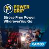 imageCamco Power Grip Electrical Offset Adapter  15 amp to 50 amp RV Power Adapter  Offset Design to Relieve Cord Stress 5513730amp to 50amp Adapter