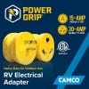 imageCamco PowerGrip CamperRV Adapter  Features a 15Amp Male NEMA 515P ampamp 30Amp Female NEMA TT30R Connection  Rated for 125V1875W 55223One Size Pack of 4