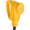 imageCamco PowerGrip CamperRV Dogbone Electrical Adapter  Features 30Amp Male NEMA TT30P and 50Amp Female NEMA 1450R Ends  Rated for 125V3750W 55185