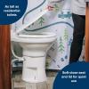 imageCamco Premium Ceramic CamperRV Toilet  Features Gravity Flush System wConvenient Foot Pedal  FullSized Ergonomic Design w18quot Chair Height  SoftClose Wood Seat ampamp Lid  Bone 41715White