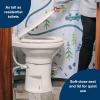 imageCamco Premium Ceramic CamperRV Toilet  Features Gravity Flush System wConvenient Foot Pedal  FullSized Ergonomic Design w18quot Chair Height  SoftClose Wood Seat ampamp Lid  Bone 41715Bone