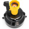 imageCamco RV Sewer Hose Rinse Cap  Features a Convenient ShutOff Valve for Water Flow Control Firmly Locks onto the RV Sewer Hose Bayonet Fitting and Rinses RV Sewer Hose Before Storage 39533