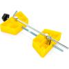 imageCamco RV Wheel Stop with Padlock Stabilizes Your Trailer by Securing Tandem Tires to Prevent Movement While Parked 26quot to 30quot Tires Large 44642