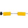 imageCamco RV Wheel Stops  Stabilizes Your Trailer by Securing Tandem Tires to Stop Movement While Parked  Pack of 2 44623Yellow