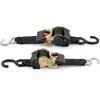 imageCamco Retractable Transom Tie Down Straps  Break Strength of 3330lbs and Safe Working Load of 1100lb  2Pack Durable Polyester Webbing 50031