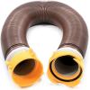 imageCamco Revolution 10Foot CamperRV Sewer Hose Kit  Features PreAttached 360Degree Rotating Fittings  Includes Wire Guards 3963910 Extension Hose