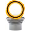 imageCamco Revolution RV Sewer Hose Bayonet Elbow  Features a BuiltIn Gasket for an OdorTight Connection a 360Degree Swivel for Easy Install and Includes a 4in1 Adapter 394714in1 Sewer Elbow