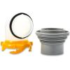 imageCamco Revolution RV Sewer Hose Bayonet Elbow  Features a BuiltIn Gasket for an OdorTight Connection a 360Degree Swivel for Easy Install and Includes a 4in1 Adapter 394714in1 Sewer Elbow
