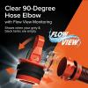 imageCamco Rhino RV Sewer Adapter PRO  Clear Sewer Hose Elbow with Drain Lock Adapter  Includes Ergonomic Handle ampamp Flexible Adapter 39730
