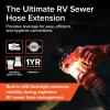 imageCamco Rhino RV Sewer Hose Extender PRO  5 Sewer Hose Extension  TorqueGrip Handle with Builtin LED Flashlight  The Easiest Way to Connect Your RV Sewer Hose 39570