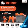 imageCamco Rhino Ultimate 20 RV Sewer Hose Kit  AllinOne Sewer Hose Solution  11Piece Combo Kit Includes Storage Box for Nesting Support ampamp Camper Organization 43075
