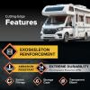 imageCamco RhinoEXTREME 20 CamperRV Sewer Hose  RV Accessories Include 360 Clear Swivel Wye Fitting ampamp Removable 4in1 Adapter for Storage and Organization ampamp More  TPE Tech for Durability 21056