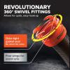 imageCamco RhinoFLEX 10 RV Sewer Hose Extension  Features Collapsible Design for RV Storage  Includes PreAttached Lug ampamp Bayonet Fitting Heavy Duty Polyolefin ampamp Reinforced wSteel Wire 39774