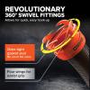 imageCamco RhinoFLEX 20Ft RV Sewer Hose Kit  Features Clear Elbow Fitting wRemovable 4in1 Adapter  Connects to 3 Slip or 3354 NPT Threaded Sewer Connection 3974215 Rhino Sewer Hose