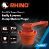 imageCamco RhinoFLEX 6in1 RV Sewer Wrench  Compatible with 3Inch and 4Inch Male or Female Sewer Cleanout Plugs Slotted or Flush Sewer Plugs and All 4in1 Adapters 39755Wrench