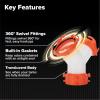 imageCamco RhinoFLEX CamperRV Wye Sewer Hose Fitting  Features 360Degree Swivel Ends ampamp BuiltIn Gaskets for Odor Tight Connection  Allows for 2 Sewer Hoses to Connect to the Same Dump Station 39812quantity 1