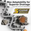 imageCamco Sidewinder 15Ft RV Sewer Hose Support  Flexible Telescoping Design for Avoiding Obstacles ampamp Deep Cradles Secure RV Sewer Hose  OutofTheBox Ready ampamp Folds for RV Storage 4304330Foot