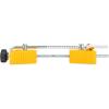 imageCamco Small RV Wheel Stop with Lock  Stabilizes Your Trailer  Compatibile with Tires with a 26quot to 30quot Diameter ampamp 1 quot to 3 quot Tire Spacing 44653 Yellow