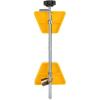 imageCamco Small RV Wheel Stop with Lock  Stabilizes Your Trailer  Compatibile with Tires with a 26quot to 30quot Diameter ampamp 1 quot to 3 quot Tire Spacing 44653 Yellow