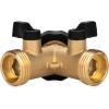 imageCamco Solid Brass Water Wye Valve Easy Grip Valve Handles and Simple Water Hose Connection CSA Low Lead Certified  20123No Size